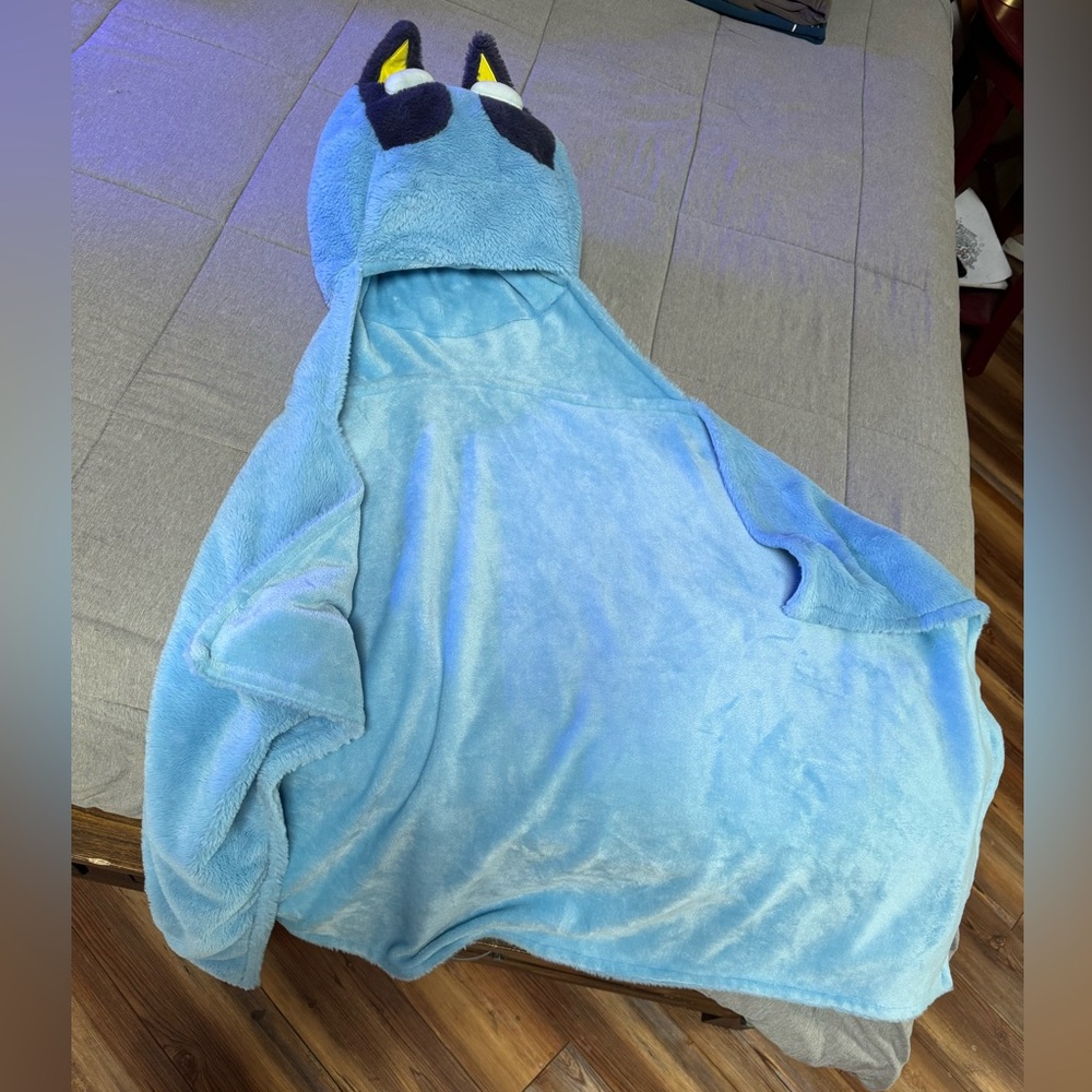 Bluey hooded blanket